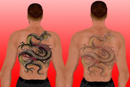 Chinese Dragon Pic Tattoo